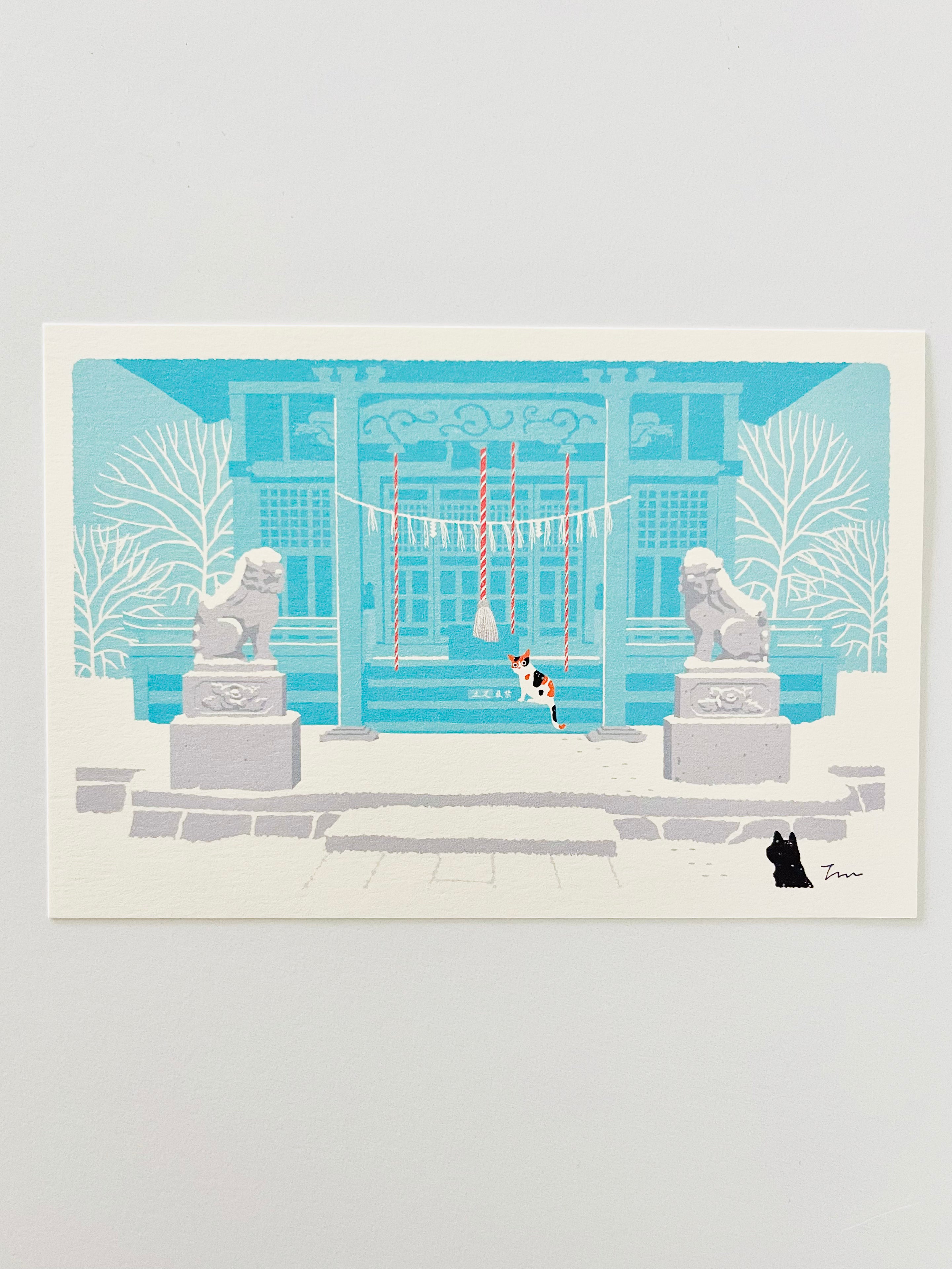 [Tabineko] Winter Shrine (2014) postcard x Toshinori Mori