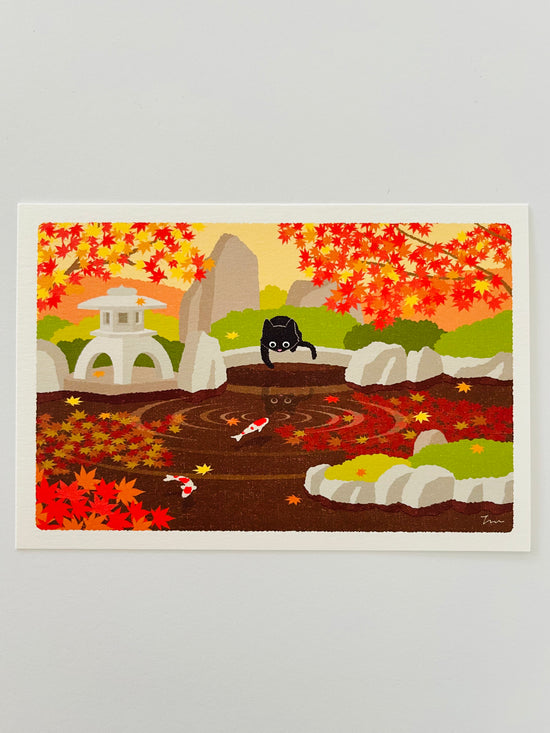 [Tabineko] Carp in the Garden (2011) postcard x Toshinori Mori