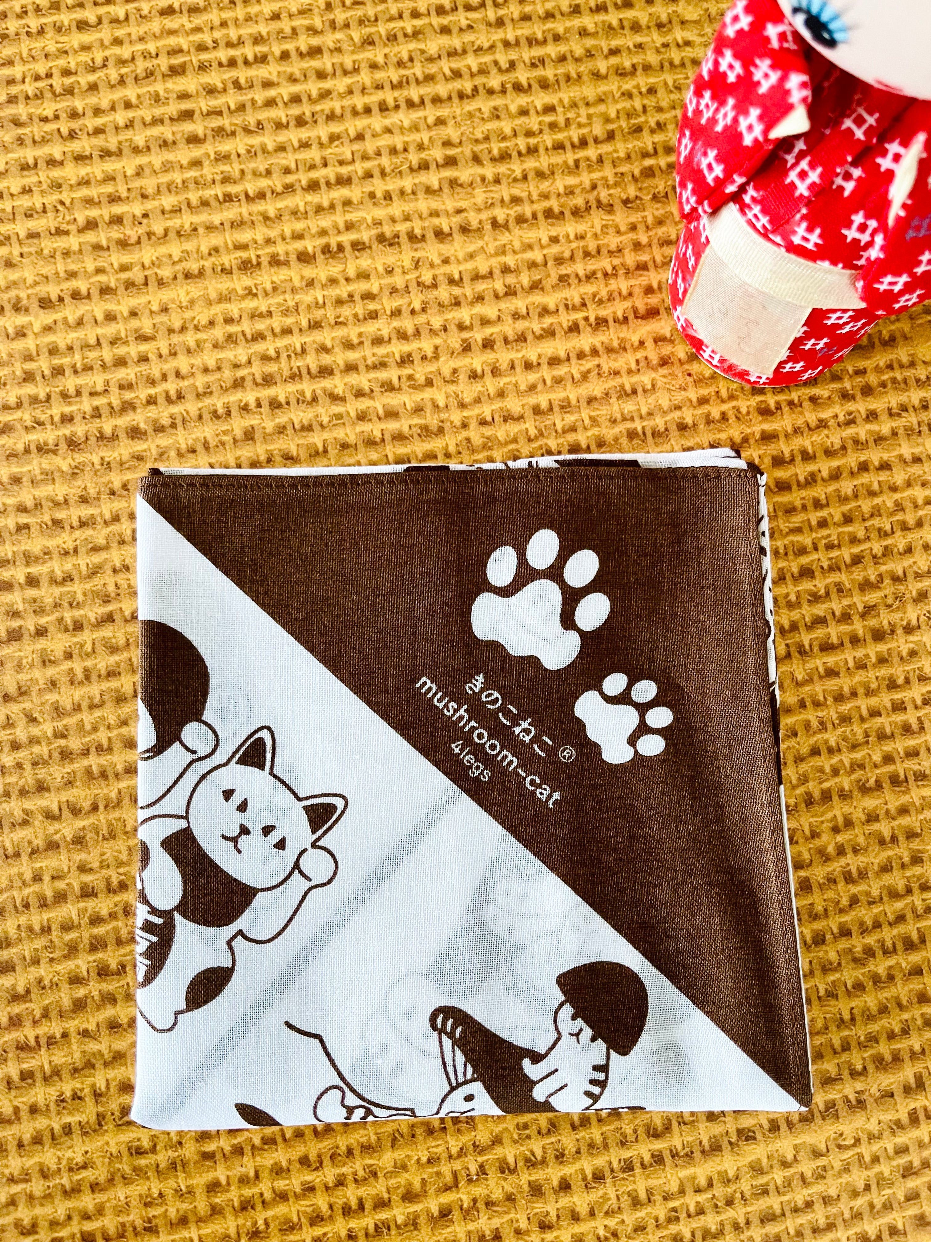 [Mushroom Cat] Furoshiki Wrapping Cloth