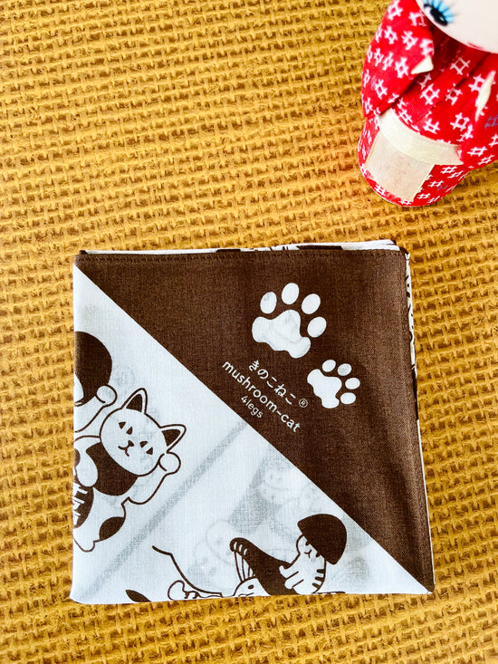 [Mushroom Cat] Furoshiki Wrapping Cloth